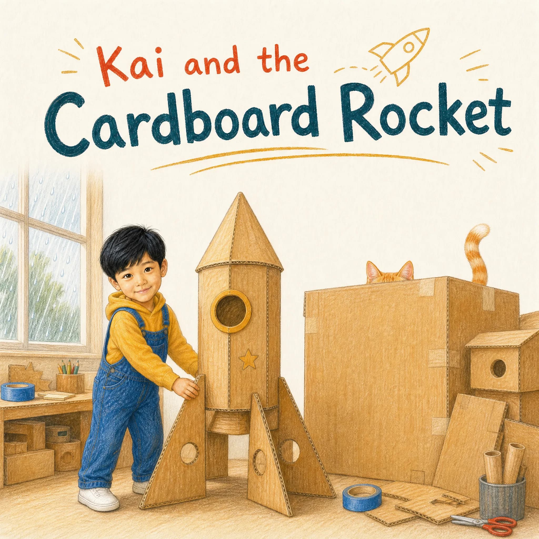 Kai and the Cardboard Rocket